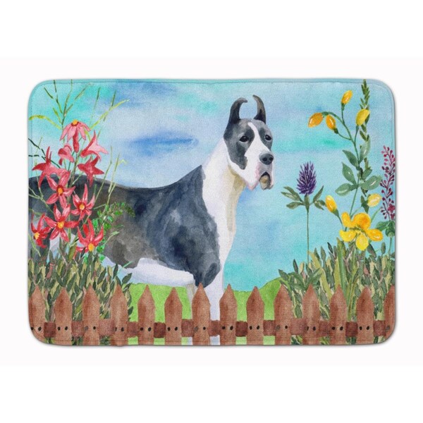 Carolines Treasures Harlequin Great Dane Spring Machine Washable Memory Foam Mat CK1205RUG - main